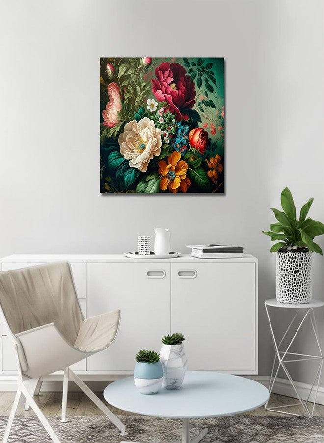 TREXEE Flower DIY Paint by Numbers Kit for Adults & Kids Canvas-Flower Adult Paint by Numbers for Adults,Flowers Acrylic Oil PNB Painting by Numbers for Adult for Gift Home Wall Decor (16X20 IN)(without frame) - Image 3